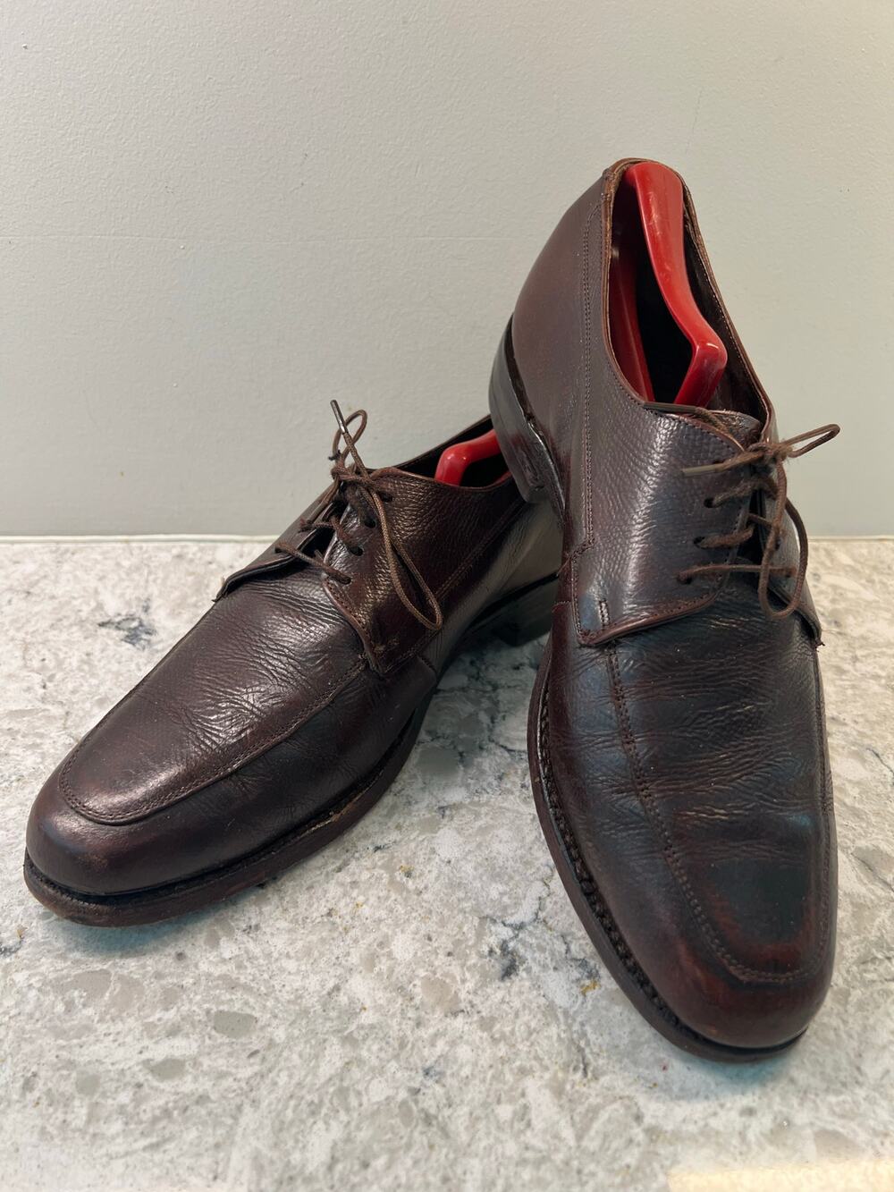 The Florsheim Shoe Men's Brown Leather Lace Up Dress Shoes Size 8.5 JL
